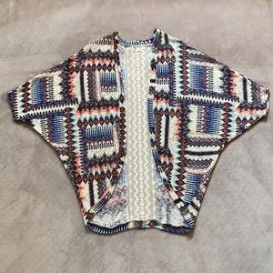 Love on a Hanger colorful cardigan, size S